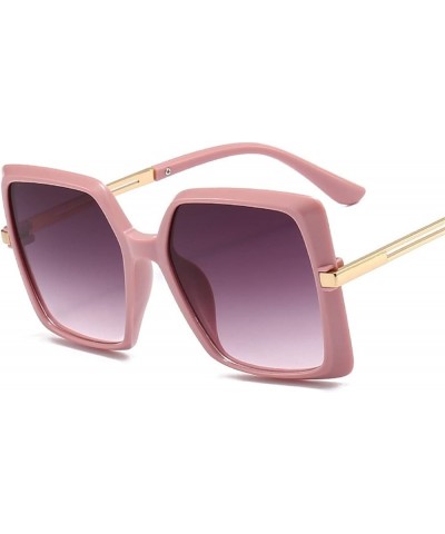 Square Frame Retro Large Frame Women Fashion Photo Beach Sunglasses (Color : C, Size : 1) 1 F $19.73 Designer