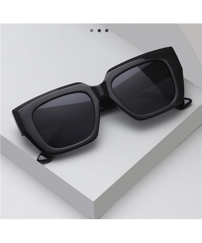 Square Men's And Women's Outdoor Sunglasses Trendy Personalized Large Frame Shopping Decorative Sunglasses 6 $13.77 Designer