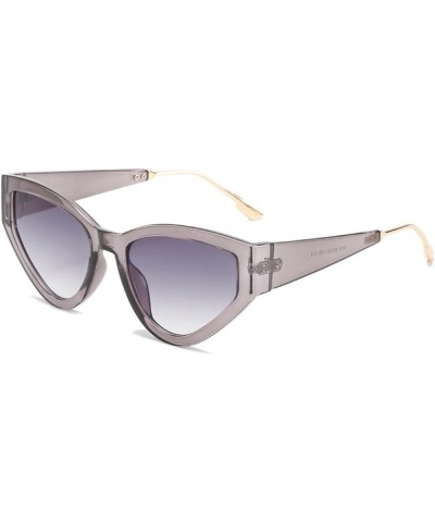 Cat Eye Triangle Shades for Men and Women, Outdoor Vacation Sun Glasses (Color : A, Size : Medium) Medium D $16.10 Designer