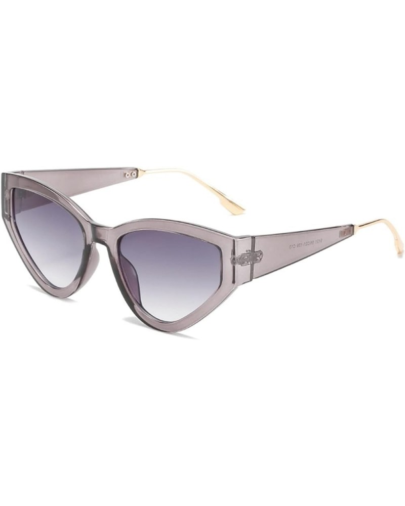 Cat Eye Triangle Shades for Men and Women, Outdoor Vacation Sun Glasses (Color : A, Size : Medium) Medium D $16.10 Designer