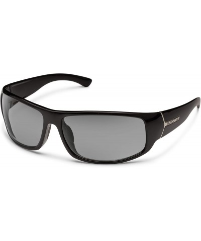 Men's Turbine Polarized Sunglasses Black Frame $26.62 Designer