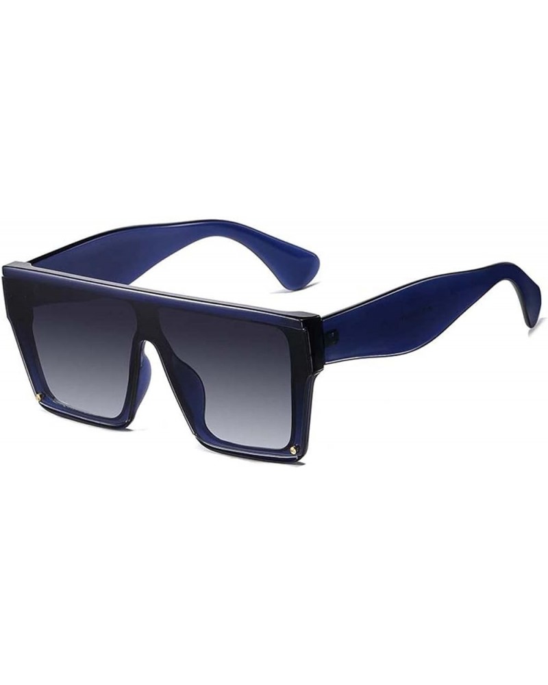 Square Big Frame Men's and Women's Sunglasses Outdoor Holiday Beach Sunshade Glasses (Color : A, Size : Medium) Medium D $22....