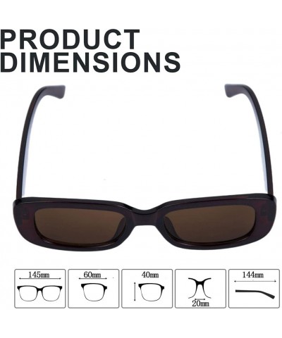 9074 Small Sunglasses for Women Trendy Glasses UV400 Protection Fit Over Sunglasses for Women Brown No.2 $10.08 Sport