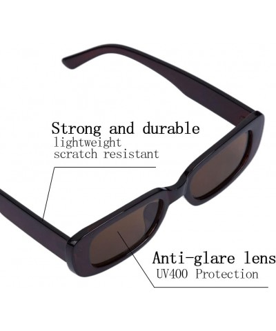 9074 Small Sunglasses for Women Trendy Glasses UV400 Protection Fit Over Sunglasses for Women Brown No.2 $10.08 Sport