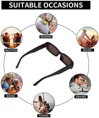 9074 Small Sunglasses for Women Trendy Glasses UV400 Protection Fit Over Sunglasses for Women Brown No.2 $10.08 Sport