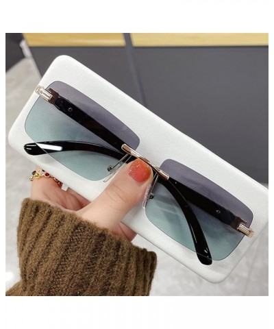 Rimless Square Retro Sunglasses for Men and Women (Color : 5, Size : 1) 1 1 $11.76 Rimless