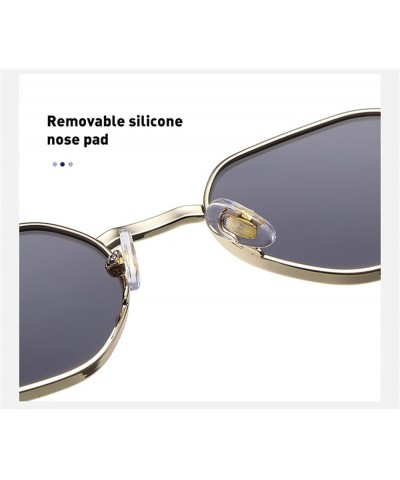 Fashion Metal Small Frame Sunglasses for Men and Women for Outdoor Vacation (Color : E, Size : 1) 1 C $21.96 Designer