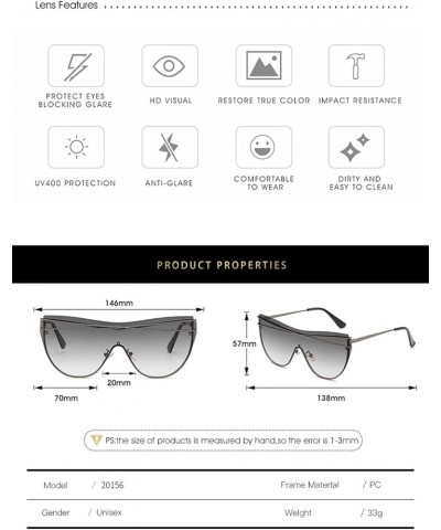 Large Frame Fashion Metal Men and Women Sunglasses Outdoor Vacation Beach Party Driving Sunglasses (Color : C, Size : 1) 1 B ...