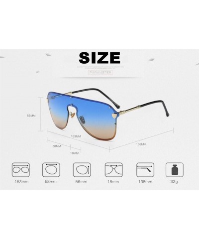 Oversized Sunglasses Sun Protection Glasses Women Sexy Shield Vintage Eyewear $13.26 Oversized