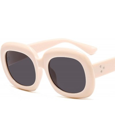 Oval Frame Fashion Street Shooting Retro Sunglasses Men and Women Outdoor Vacation (Color : A, Size : 1) 1 D $17.70 Designer