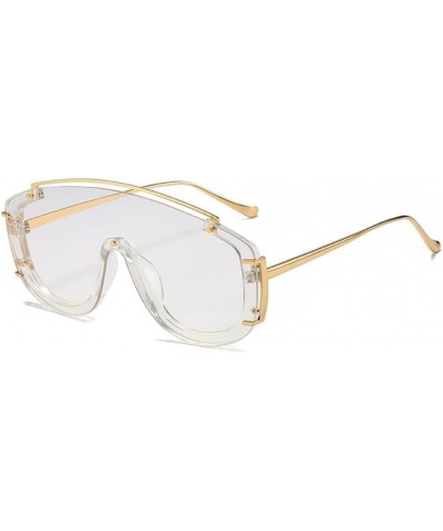 Oversized Sunglasses For Women Siamese Square Frame Sun Glasses 9336 C8 $49.47 Oversized