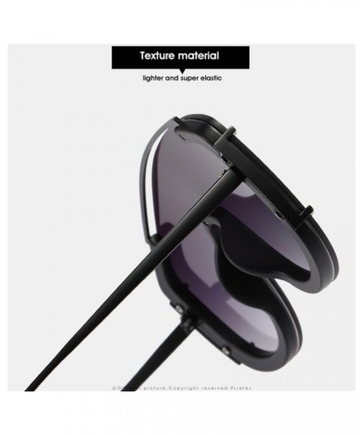 Oversized Sunglasses For Women Siamese Square Frame Sun Glasses 9336 C8 $49.47 Oversized