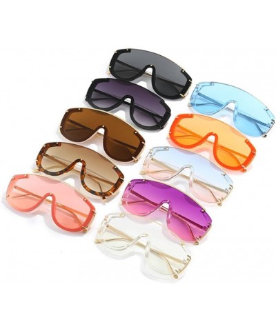 Oversized Sunglasses For Women Siamese Square Frame Sun Glasses 9336 C8 $49.47 Oversized