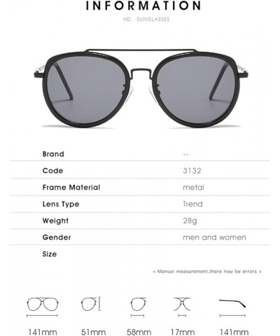 Punk Retro Men and Women Outdoor Vacation UV400 Sunglasses (Color : C, Size : 1) 1 I $17.48 Designer