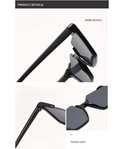 Men and Women Street Photography Sunglasses Outdoor Vacation Sunshade Party (Color : D, Size : Medium) Medium D $15.60 Designer