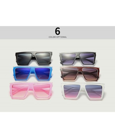 Big Box Net Red Outdoor Men and Women Sunglasses Holiday Street Shooting Decoration Glasses Gift (Color : B, Size : Medium) M...