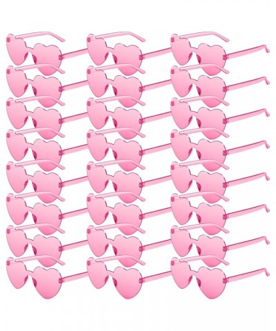 24 Pack Heart Sunglasses, Heart Shaped Sunglasses with Transparent Candy Color for Women Party Favor…… 24 Pink $17.09 Rimless