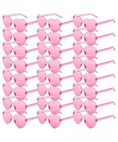 24 Pack Heart Sunglasses, Heart Shaped Sunglasses with Transparent Candy Color for Women Party Favor…… 24 Pink $17.09 Rimless