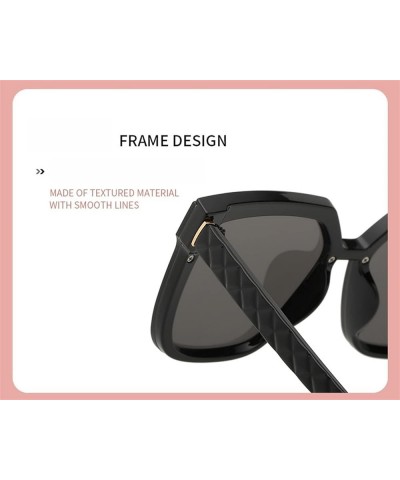 Square Ladies Sunglasses, Outdoor Vacation Beach Sunglasses (Color : D, Size : Medium) Medium D $18.86 Designer