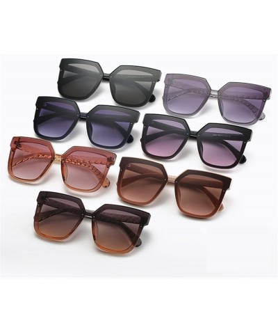 Square Ladies Sunglasses, Outdoor Vacation Beach Sunglasses (Color : D, Size : Medium) Medium D $18.86 Designer