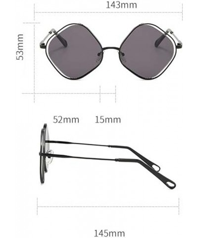 Female Street Shot Fashion Sunglasses, Outdoor Holiday Sunshade Decorative Glasses (Color : B, Size : Medium) Medium A $20.88...