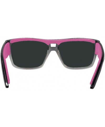 Sunglasses for Women with two Tone Crystal Smoke Frame with Pink Polarized Mirror Lens Non Slip Pink Foam Lining- IRE114PMPF ...