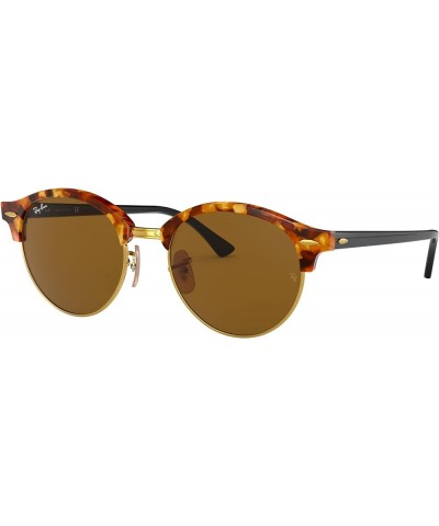 Rb4246 Clubround Round Sunglasses Spotted Brown Havana/B-15 Brown $47.34 Round