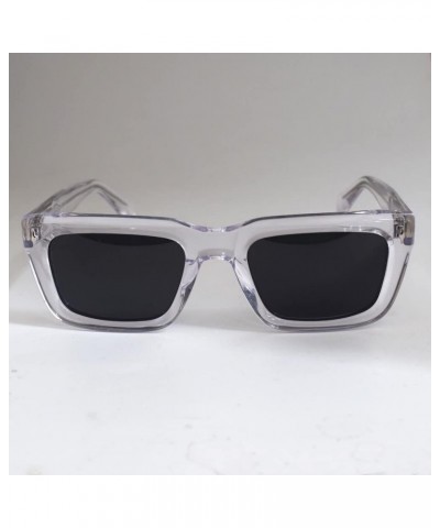 Retro Fashion Acetate Sunglasses Square Men Women Black Grey Shades Vintage Rx able Crystal $21.27 Square