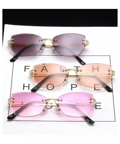 Beach Sports photo shopping Rimless Outdoor Vacation Decorative Women Sunglasses E $16.82 Rimless