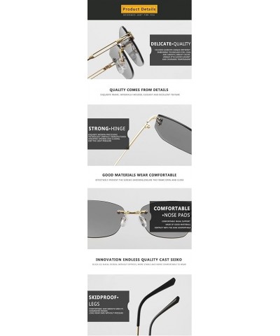 Beach Sports photo shopping Rimless Outdoor Vacation Decorative Women Sunglasses E $16.82 Rimless