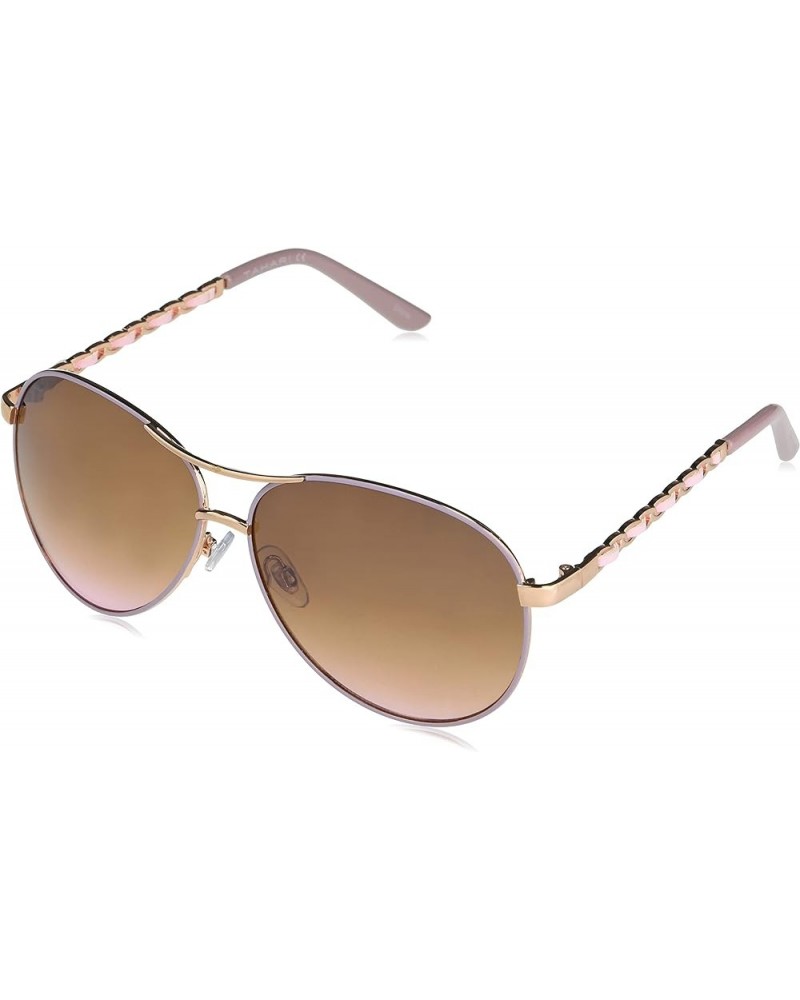 Th649 Metal 100% Uv Protective Women's Aviator Pilot Sunglasses. Elegant Gifts for Her, 62 Mm Rose Gold & Blush $23.33 Aviator