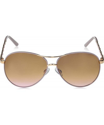 Th649 Metal 100% Uv Protective Women's Aviator Pilot Sunglasses. Elegant Gifts for Her, 62 Mm Rose Gold & Blush $23.33 Aviator