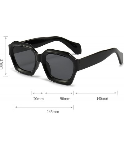 Personalized Square Men and Women Sunglasses Outdoor Vacation Fashion Decorative Sunglasses (Color : H, Size : 1) 1 J $15.46 ...