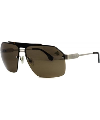 Men Metal sunglass UV Protection lens fashion outdoor design Silver Brown $11.25 Aviator