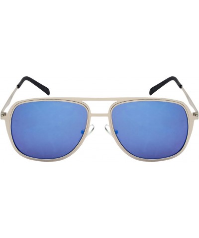 Sleek Metal Aviators w/Flat Color Mirrored Lens 25136-FLREV-2 $10.79 Aviator