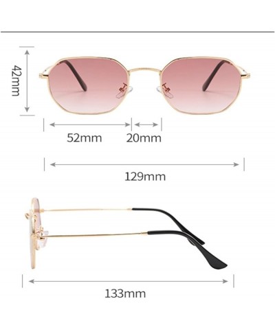 Fashion Metal Frame Men's And Women's Sunglasses Personalized Simple Outdoor Vacation UV400 Sunglasses G $19.26 Designer