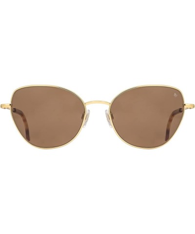 Whitney Sunglasses - AOLite Nylon Lenses Gold Cosmetan Brown $79.90 Butterfly