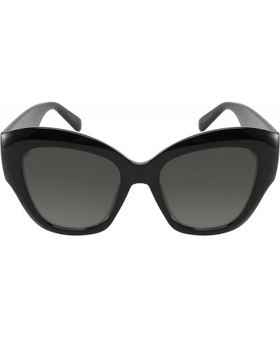 Edge I-Wear Large Classic Trendy Sunglasses for Women Gradient Lens Thick Black Grey Gradient $10.19 Butterfly