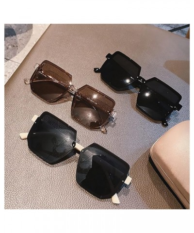 Fashion Big Frame Street Shot Men and Women Sunglasses Outdoor Vacation (Color : B, Size : 1) 1A $13.67 Designer