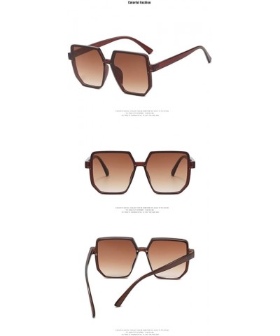 Fashion Big Frame Street Shot Men and Women Sunglasses Outdoor Vacation (Color : B, Size : 1) 1A $13.67 Designer