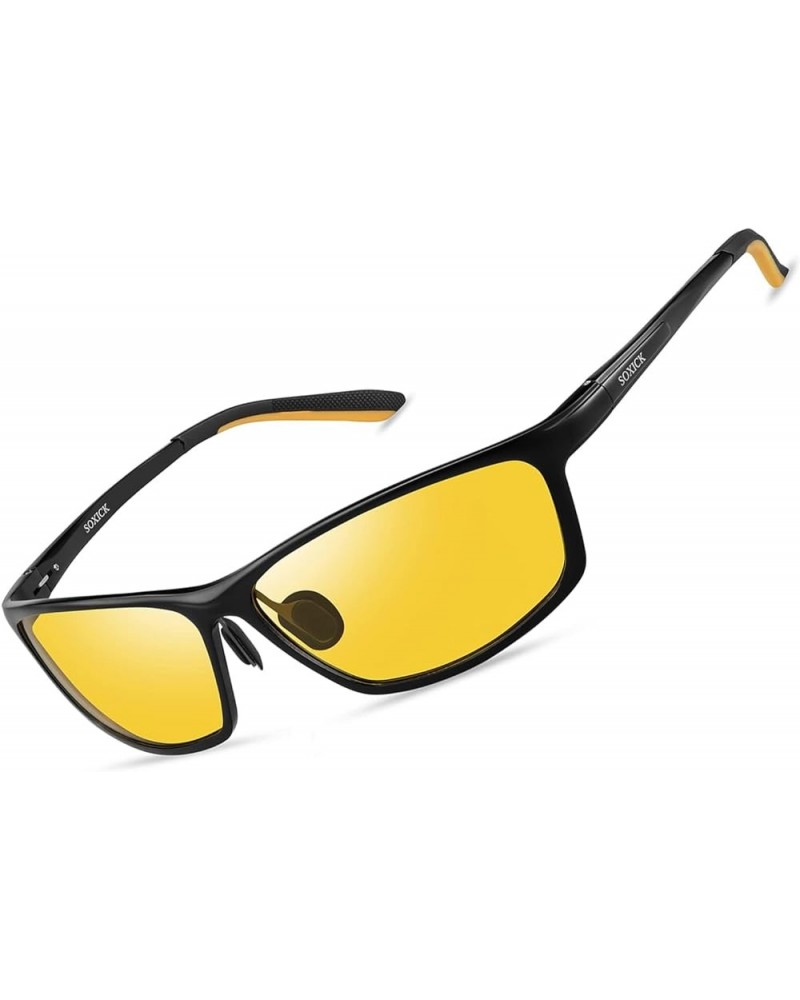 Night Driving Glasses Men Women - Night Vision Glasses for Driving Anti-glare Yellow Glasses 5188 Black $6.26 Aviator