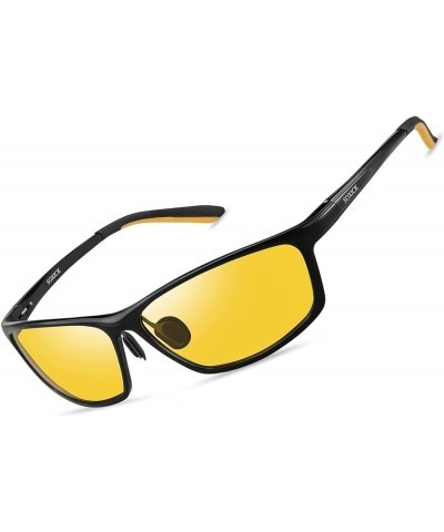 Night Driving Glasses Men Women - Night Vision Glasses for Driving Anti-glare Yellow Glasses 5188 Black $6.26 Aviator