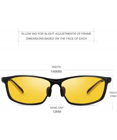 Night Driving Glasses Men Women - Night Vision Glasses for Driving Anti-glare Yellow Glasses 5188 Black $6.26 Aviator