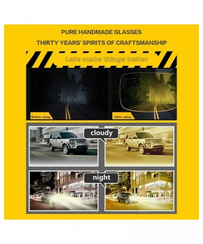 Night Driving Glasses Men Women - Night Vision Glasses for Driving Anti-glare Yellow Glasses 5188 Black $6.26 Aviator