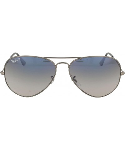 0RB3025004/7858 Aviator Large Metal Gunmetal Blue Gradient Grey Lens $86.95 Aviator