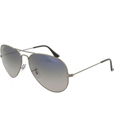 0RB3025004/7858 Aviator Large Metal Gunmetal Blue Gradient Grey Lens $86.95 Aviator