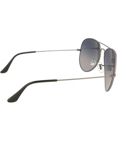 0RB3025004/7858 Aviator Large Metal Gunmetal Blue Gradient Grey Lens $86.95 Aviator