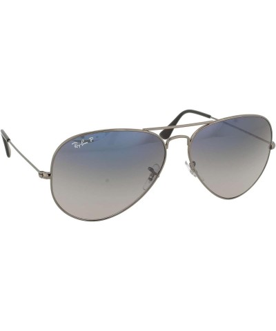 0RB3025004/7858 Aviator Large Metal Gunmetal Blue Gradient Grey Lens $86.95 Aviator