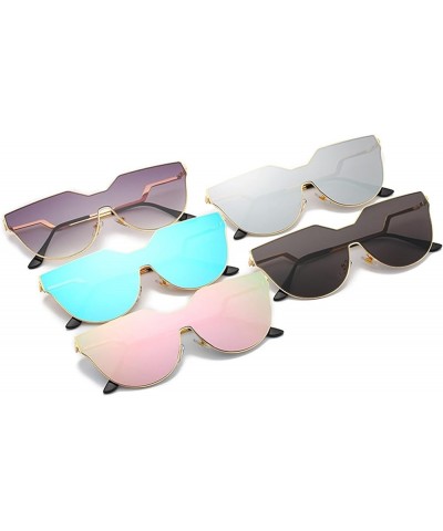 Large Frame Fashion Sunglasses for Men and Women (Color : A, Size : Medium) Medium B $19.33 Designer