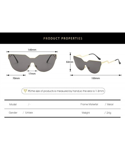 Large Frame Fashion Sunglasses for Men and Women (Color : A, Size : Medium) Medium B $19.33 Designer